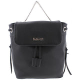 Kenneth Cole Reaction Womens Kayla Faux Leather Casual Backpack Black Medium
