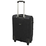Chariot Prato 3 Piece Lightweight Upright Spinner Luggage Set, Black, One Size