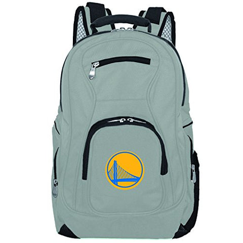 NBA Golden State Warriors Voyager Laptop Backpack, 19-inches, Grey