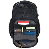 Kenneth Cole Reaction Triple Compartment 17" Laptop Backpack Black One Size