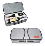 KARRIAGE-MATE Multiple Purpose Wine Travel Hardside Luggage for Carrying 8 Bottles Wine (Grey, Small)