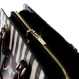 Nicole Lee Stylish Printed Women's Briefcase Spacious Satchel Bag Shoulder Bag, house Party