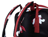 HotStyle Convertible Floral Backpack for Girls - Waterproof fits 14-inch Laptop - Black