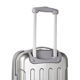 Travelers Club Polaris Hardside Metallic Spinner Luggage, Silver, Carry-On 20-Inch