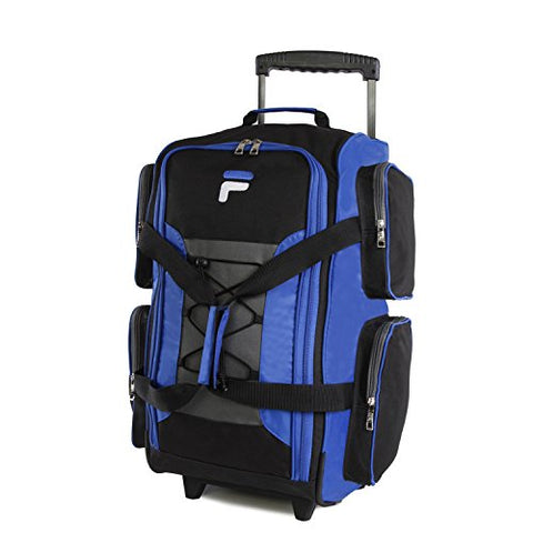 Fila 22" Lightweight Carry On Rolling Duffel Bag,  Blue,  One Size