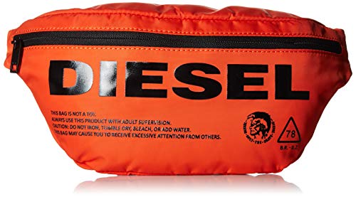 Diesel Men's SUSEGANA F-SUSE Belt Bag, orangeade/black print, UNI