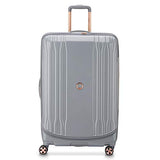 DELSEY Paris Eclipse DLX Expandable Luggage with Spinner Wheels, Harbor Gray, Checked-Large 29 Inch