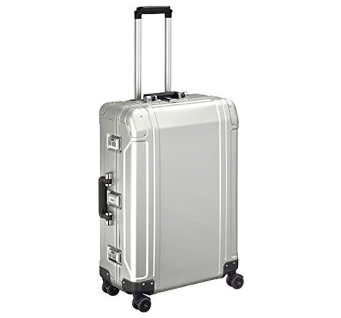 Zero Halliburton Geo Aluminum 2.0 - 26" 4-Wheel Spinner Travel Case Silver