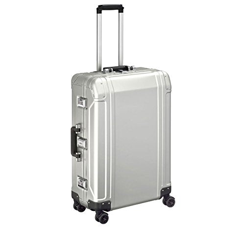 Zero Halliburton Geo Aluminum 2.0 - 26" 4-Wheel Spinner Travel Case Silver