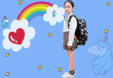 Kemy's Cat Preschool Backpack for Girls Rainbow Kitty Toddler Backpacks for Little Kids Preschooler Kindergarten Back Pack Nursery School Packie Kiddos Water Resistant Small Gift Black Colorful