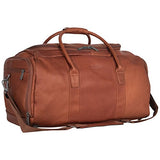 Kenneth Cole Reaction Colombian Leather 20" Carry Duffel Bag, Cognac, One Size