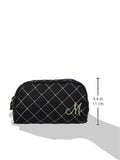 Kate Aspen Cosmetic Couture Quilted Monogrammed Make-Up Bag, Letter M