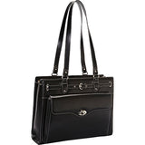 McKlein USA Joliet 15" Leather Laptop Tote EXCLUSIVE (Black)