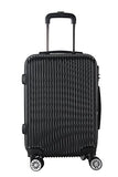 Brio Luggage 3-Piece Expandable Hardside Spinner Luggage Set Black