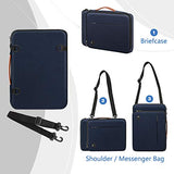 FINPAC 12.9-13 Inch Tablet Laptop Sleeve Case, Briefcase Shoulder Bag for 12.9" iPad Pro 2018-2021 / MacBook Air 13 2018-2020 / MacBook Pro 13 2016-2020 / Surface Laptop Go/Surface Pro X/7/6/5-Navy