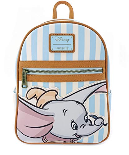Loungefly Disney Dumbo Faux Leather Striped Mini Backpack