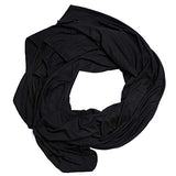 HappyLuxe Travel Wrap and Blanket, Eco Friendly Accessories for Women, Made in USA (Jet Black)