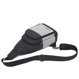 Coolbell Casual Bag Daypack Crossbody Bag Sling Bag With Adjustable Strap (Black)