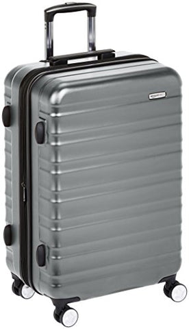 Amazonbasics Premium Hardside Spinner Luggage With Built-In Tsa Lock - 28-Inch, Grey