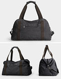 Muzee Oversized Classic Vintage Canvas Travel Duffel Hand Bag Weekender Bag Travel Tote Luggage for