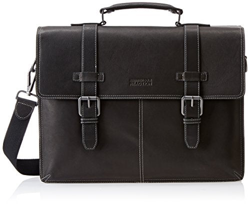 Reaction Kenneth Cole Leather Double-Gusset Portfolio