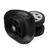 BQLZR Plastic Luggage Suitcase Wheels Swivel Wheel Outdoor Replacement Luggage Travel Suitcase
