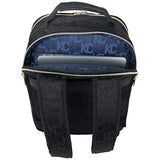 Kenneth Cole Reaction Women's New York Kc Street Jacquard 15" Backpack Laptop, Black One Size