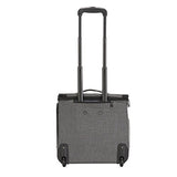 Travelers Club Luggage 16" Top Expandable Rolling Underseater W/USB Port, Dark Gray Suitcase,