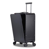 Carry On Luggage, All Aluminum Hard Shell Carry On With Tsa Lock Spinner Wheels (Weave Texture