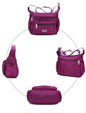 Nylon Crossbody Bags for Women with Pockets Waterproof Lightweight Shoulder Bag