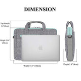 BRINCH 15-15.6 Inch Multi-Functional Suit Fabric Portable Laptop Sleeve Case Shoulder Messenger Bag