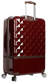 Nicole Miller New York Madison Collection Hardside 3-Piece Spinner Luggage Set: 28", 24", and 20" (One Size, Madison Burgundy)