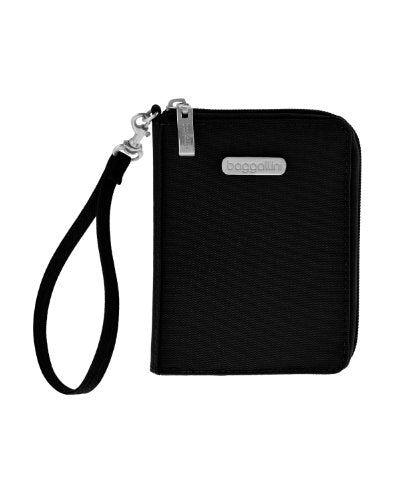 Baggallini Luggage Passport Case With Rfid Blocking Fabric, Black, One Size