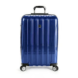 Delsey Luggage Aero 3 Piece Polycarbonate Hardside Spinner Luggage Set,Cobalt,One Size