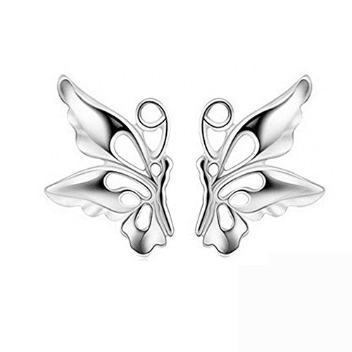 Acxico Little Cute Hollow out Butterfly Stud Earrings