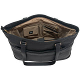 Kenneth Cole Reaction Leather Women’S Top Zip 15" Computer Business Tote (Rfid) Laptop, Black,