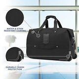 Travelpro Luggage Maxlite 5 20" Lightweight Carry-on Rolling Duffel Suitcase, Black, One Size