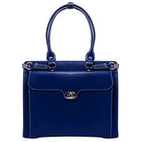 McKlein, W Series, Winnetka, Top Grain Cowhide Leather, 15" Leather Ladies' Laptop Briefcase, Navy (94837)