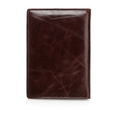 Venice Distressed Leather Travel Passport Wallet Holder Case - Brown