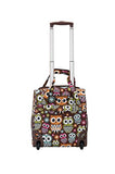 Rockland Melrose Wheeled Underseat Carry-On, Owl