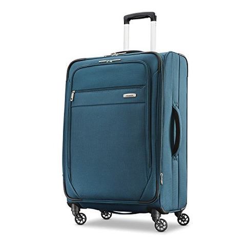 Samsonite Advena Expandable Softside Checked Luggage with Spinner Wheels, 25 Inch, Teal