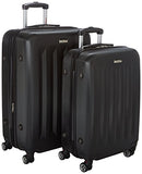 Inusa Philadelphia Lightweight Hardside Spinner 2 Piece Set 23" & 27", Black