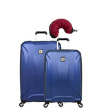 Skyway Nimbus 3.0 | 3-Piece Set | 24" and 28" Expandable Spinners, Travel Pillow (Cobalt Blue)