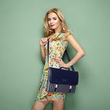 Kamlui Laptop Bag 15.6 Inch - for Women Carrying PU Leather Waterproof Work Computer Tote Briefcase Shoulder Messenger Laptop Sleeve Case for Macbook Pro Air HP Lenovo Dell,(Blue)