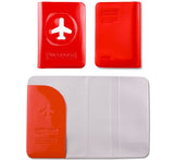 Alife Passport Cover Card Case Luggage Travel Bag Nametag Combo (Red)