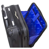 Dejuno Compact Hardside 20-Inch Carry-on Luggage with Laptop Pocket - Charcoal