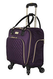 Kensie 16" Under Plane Seat Luggage Tote, Purple With Gold Color Option