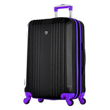 Olympia Apache 3pc Hardcase Spinner Set, Black/Purple