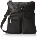David King & Co. Multi Pocket Cross Bag, Black, One Size