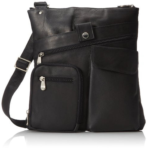 David King & Co. Multi Pocket Cross Bag, Black, One Size